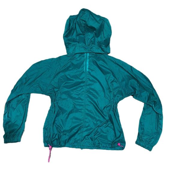 Fabletics Natalia Woven Jacket Dark Jade/Fiesta XS - Picture 7 of 12